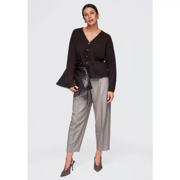  Dámský svetr OMBRE OW-SW-E0012 BROWN 