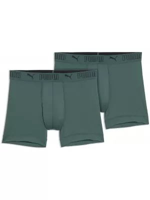 Pánské boxerky PUMA SPORT MICROFIBER BOXER 2P 93552016 GREEN