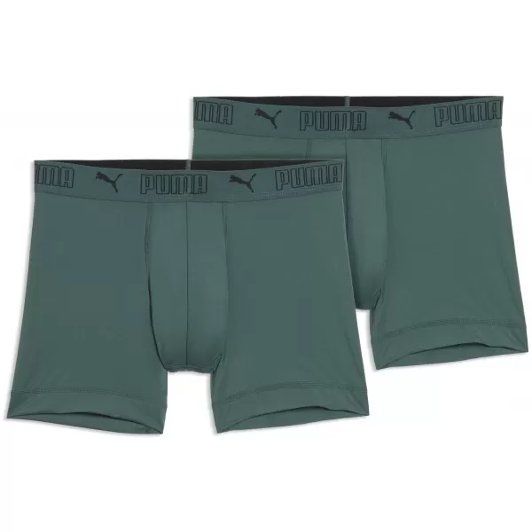  Pánské boxerky PUMA SPORT MICROFIBER BOXER 2P 93552016 GREEN 