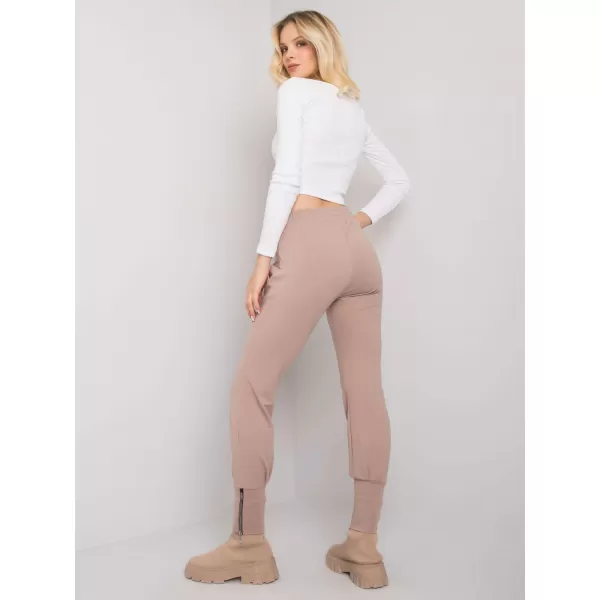  Dámské tepláky RUE PARIS RV-DR-7341.30P DARK BEIGE 
