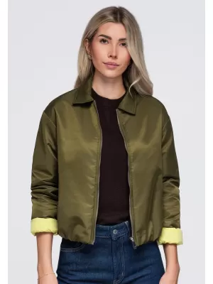 Dámská bunda OMBRE OW-JT-E0003 KHAKI