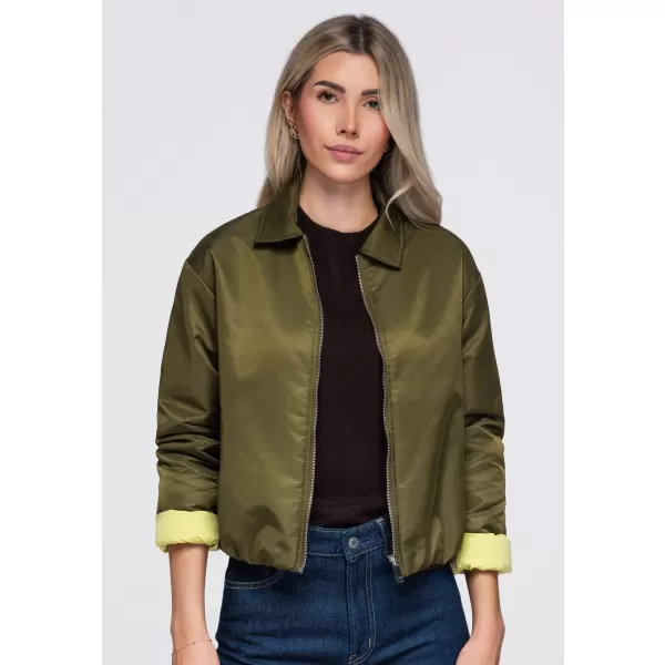  Dámská bunda OMBRE OW-JT-E0003 KHAKI 