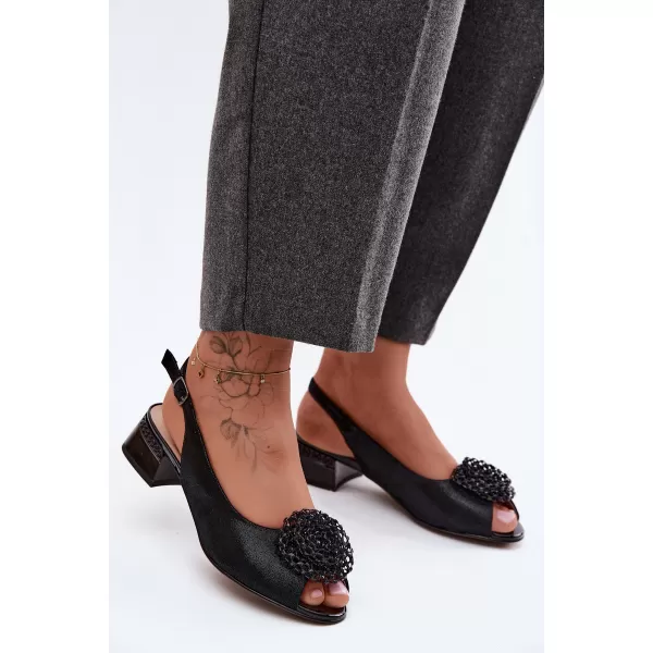  Dámské sandály D&A CR61-3030 BLACK 