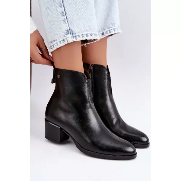  Dámské kotníkové boty VINCEZA 58654 BLACK 