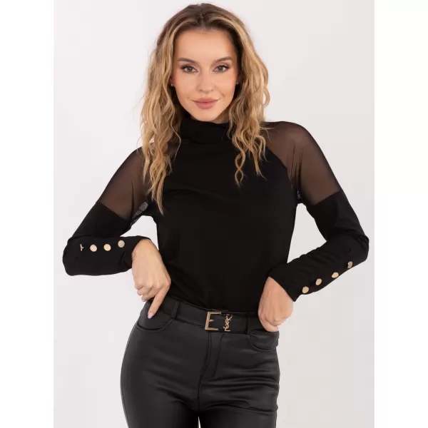  Dámská halenka RUE PARIS MI-BZ-M776.13 BLACK 