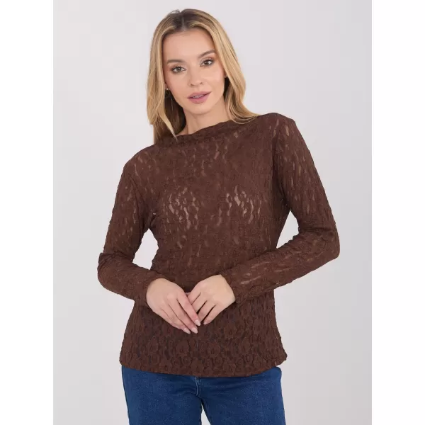  Dámská halenka ITALY MODA IT-BZ-9962.98 BROWN 