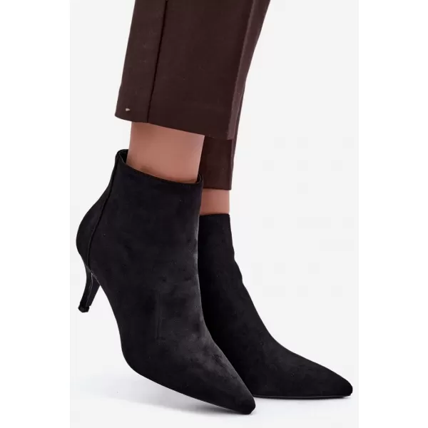  Dámské kotníkové boty BOTO 2905A-1 BLACK MATT 