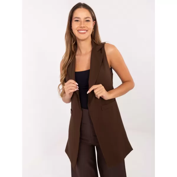  Dámská vesta RUE PARIS IT-KZ-FL5069.84 BROWN 