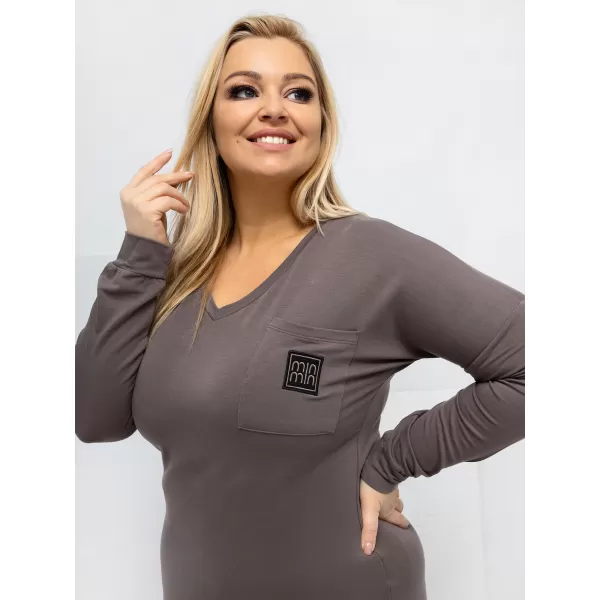  Dámská halenka RELEVANCE RV-BZ-A-161.63 BROWN 