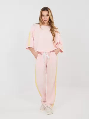 Dámská tepláková souprava RUE PARIS IT-KMPL-22215.78 BRIGHT PINK