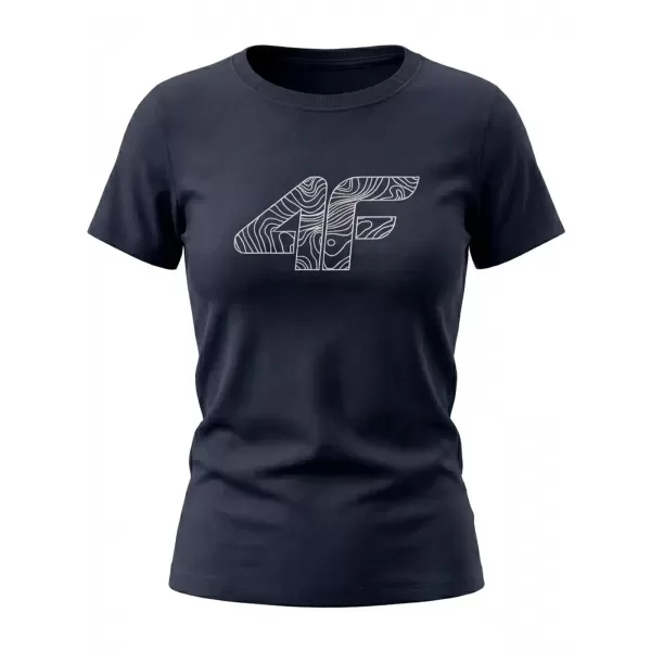  Dámské triko 4F 4FWMM00TTSHF3309 NAVY 