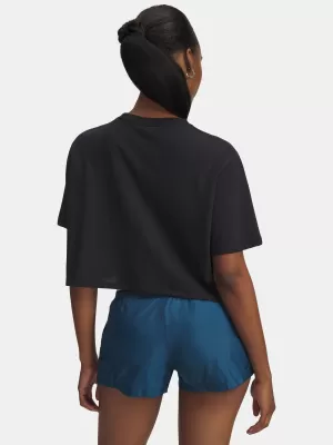 Dámské triko UNDER ARMOUR W WM CROP SS 6010588-001 ČERNÁ