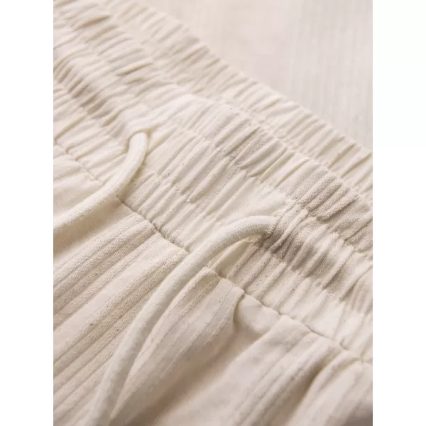  Pánské kalhoty OMBRE OM-PACP-0312 CREAM 