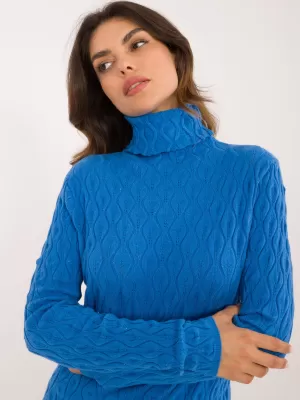 Dámský svetr WOOL FASHION ITALIA AT-SW-2334-2.61 BLUE