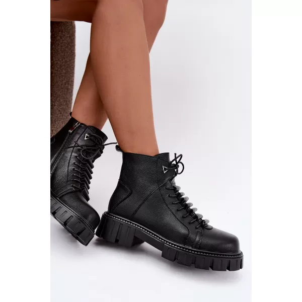  Dámské kotníkové boty D&A JC62-1044 BLACK 