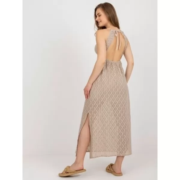  Dámské šaty OCH BELLA TW-SK-BI-8676.22 BEIGE 