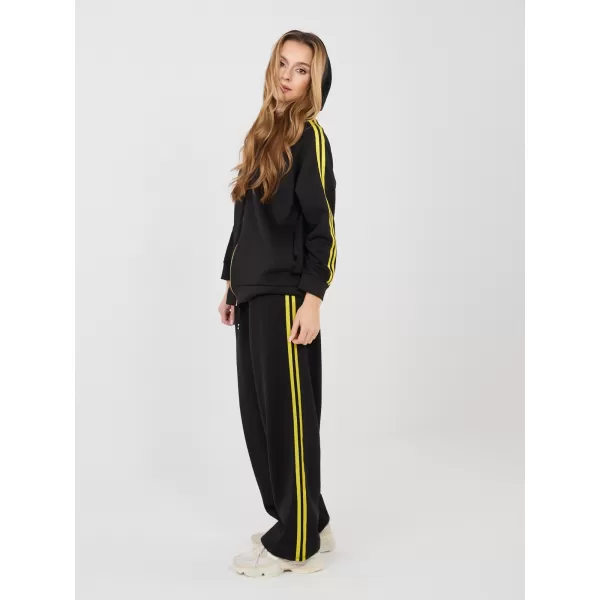  Dámská tepláková souprava RUE PARIS IT-KMPL-21782.93 BLACK 