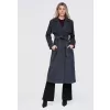 Dámský kabát OMBRE OW-CT-E0005 DARK GREY
