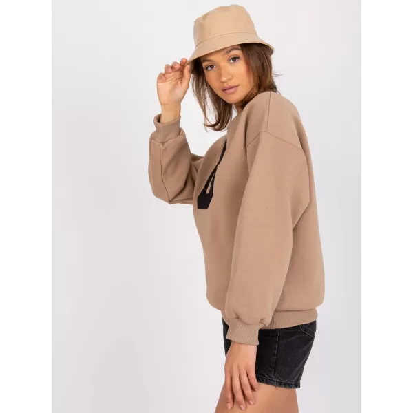 Dámská mikina EX MODA EM-BL-617/G.11 DARK BEIGE 