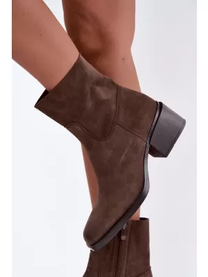 Dámské kotníkové boty BOTO 9624 BROWN