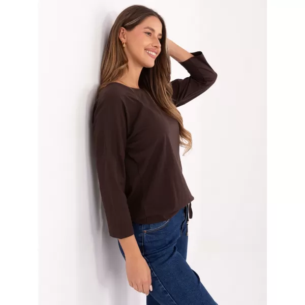  Dámská halenka BASIC FEEL GOOD RV-BZ-4691.40P DARK BROWN 