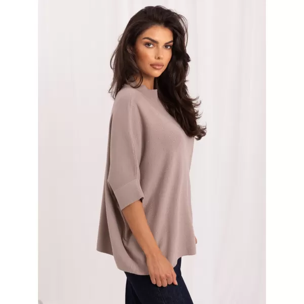  Dámský svetr ITALY MODA IR-SW-BWC6617.75 DARK BEIGE 