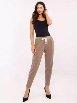 Dámské kalhoty ITALY MODA DHJ-SP-9283.83P BROWN