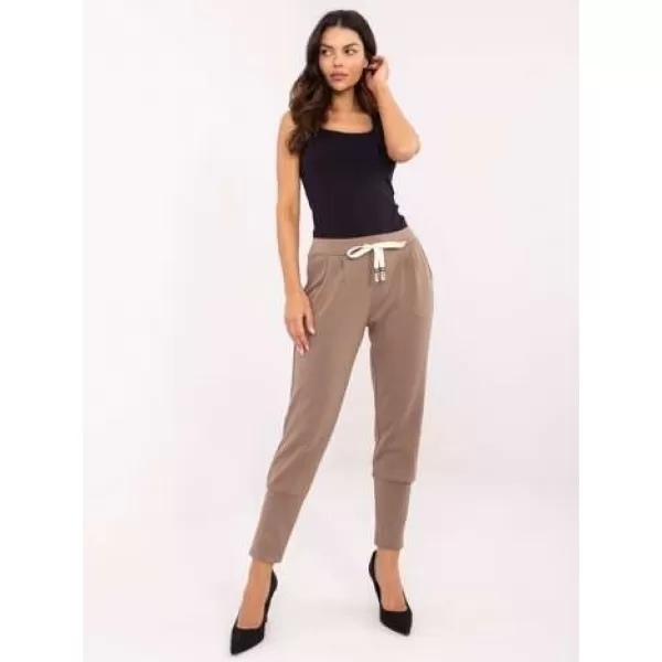 Dámské kalhoty ITALY MODA DHJ-SP-9283.83P BROWN 