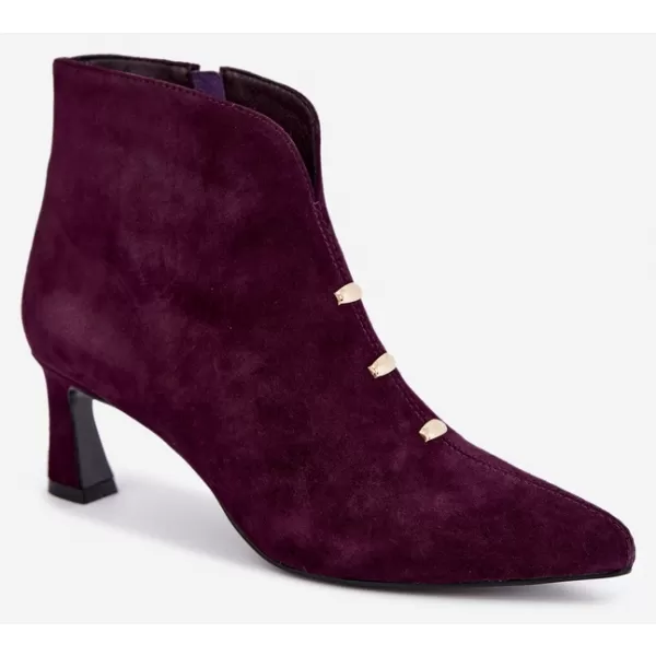  Dámské kotníkové boty D&A CR62-3496 PLUM 