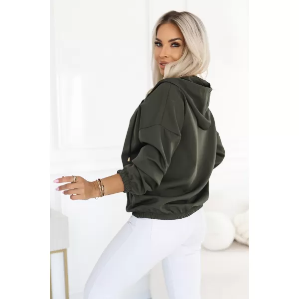  Dámská mikina NUMOCO 691-4 KHAKI 