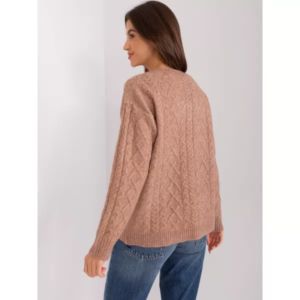  Dámský svetr WOOL FASHION ITALIA AT-SW-2358.31 LIGHT BROWN 
