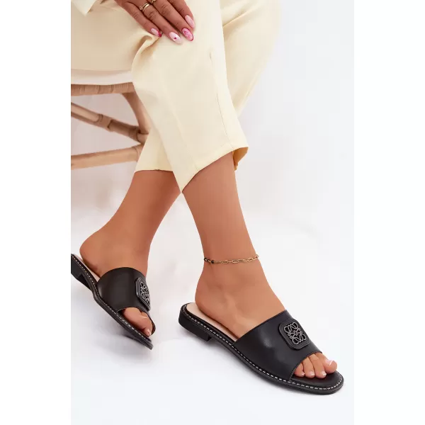  Dámské pantofle S.BARSKI KV61-6019 BLACK 
