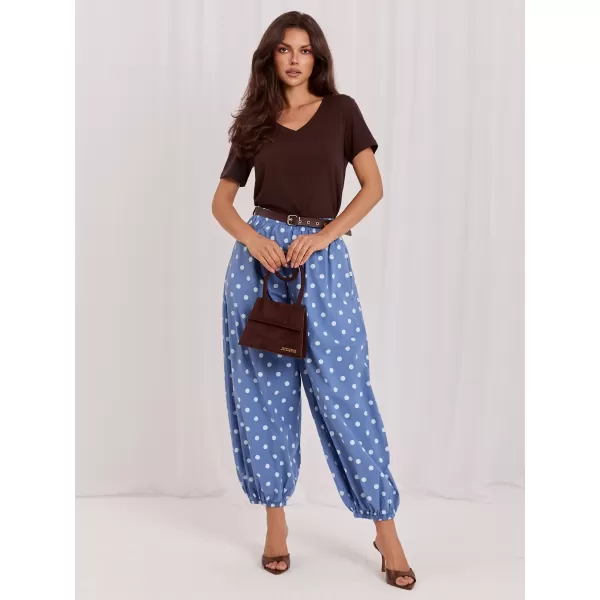  Dámské kalhoty ITALY MODA MO-SP-13588.95 BLUE 
