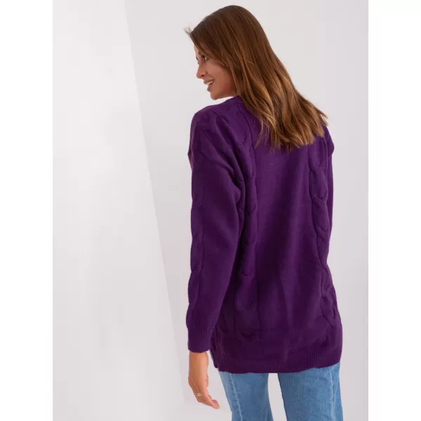  Dámský svetr WOOL FASHION ITALIA AT-SW-2241.36P DARK PURPLE 
