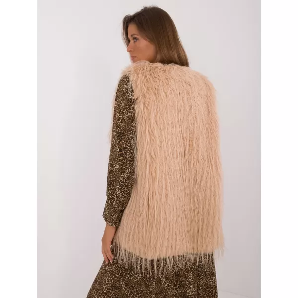  Dámská vesta WOOL FASHION ITALIA AT-KZ-2349-1.49 CAMEL 