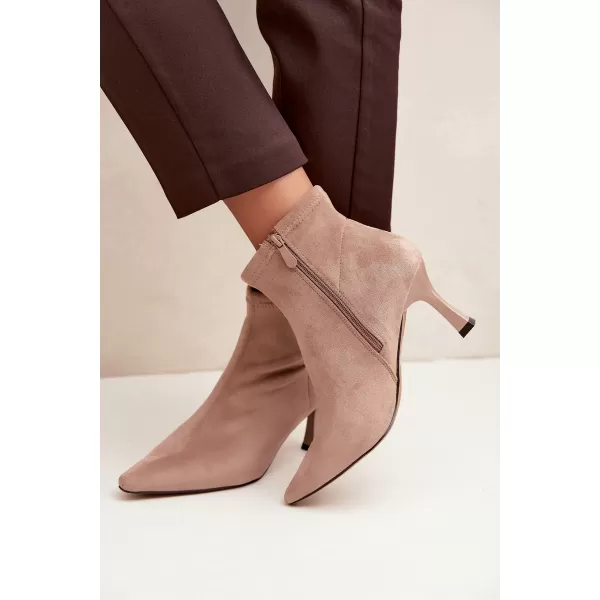  Dámské kotníkové boty BOTO 7107 BEIGE 