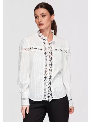 Dámská košile LARICA OW-SH-E0009 WHITE
