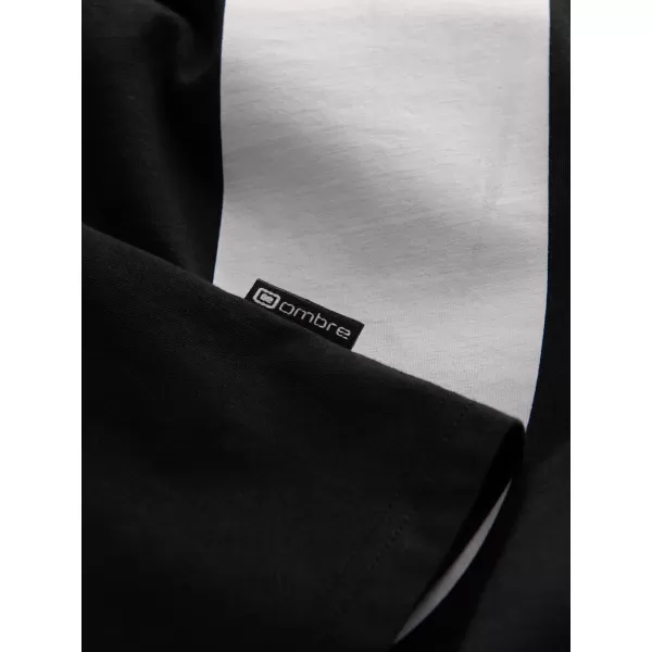  Pánské tričko OMBRE OM-TSPT-0299 BLACK 