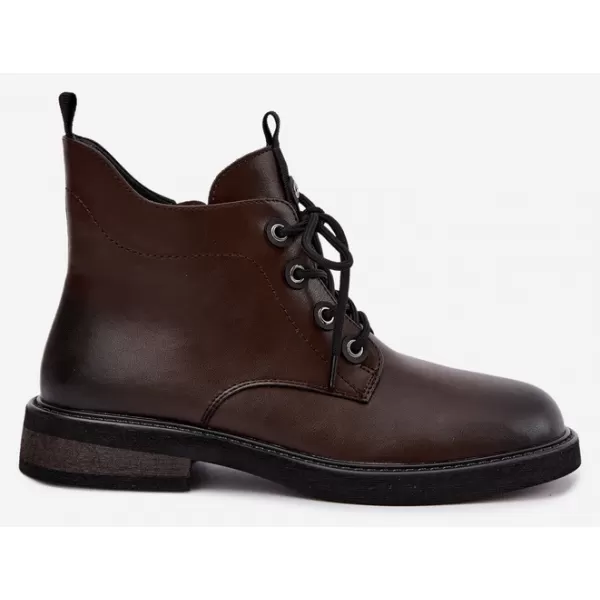  Dámské kotníkové boty D&A CR62-3337 BROWN 