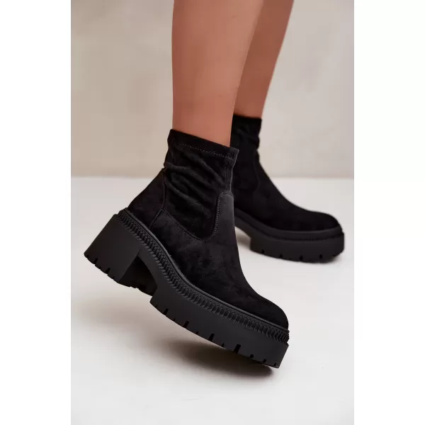  Dámské kotníkové boty BOTO 9670A-1 BLACK 