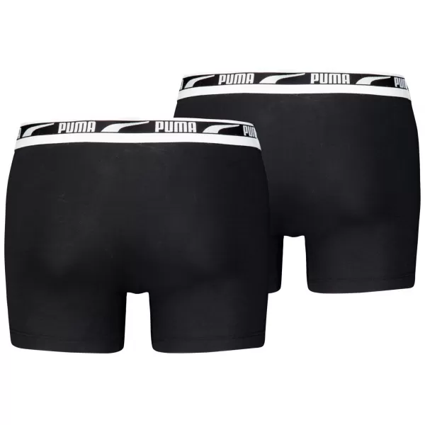 Pánské boxerky PUMA MEN EVERYDAY MULTI LOGO BOXER 2P 93832501 BLACK 
