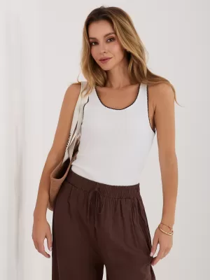 Dámský top RUE PARIS RV-TP-A1344.08P WHITE