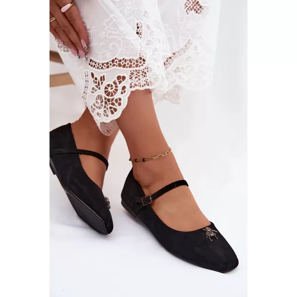  Dámské baleríny BOTO 6672 BLACK 
