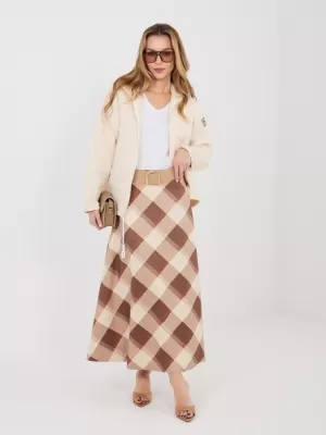 Dámská sukně ITALY MODA IT-SD-23296-1.85 BROWN