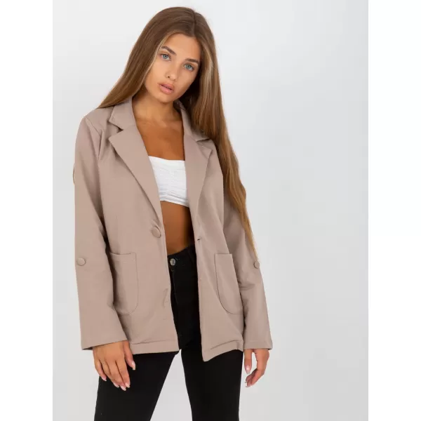  Dámská bunda RUE PARIS RV-MA-8071.19P DARK BEIGE 