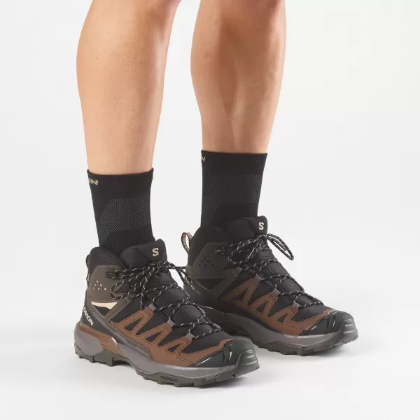  Pánské boty SALOMON X ULTRA 360 MID GORE-TEX L45473200 BLACK/DARK GULL GRAY/DARK EARTH 