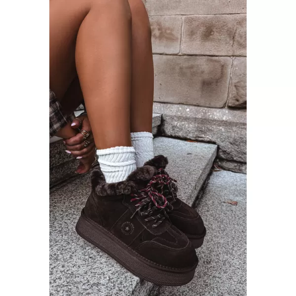  Dámské sněhule BIG STAR SHOES UU274312 CHOCOLATE 