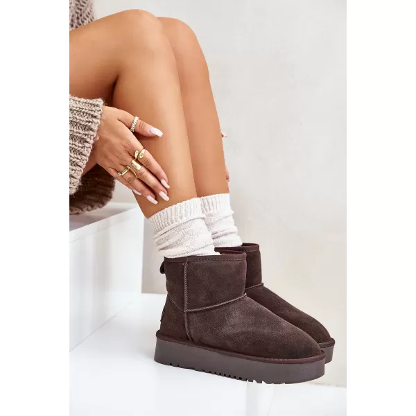  Dámské sněhule BOTO NN605 BROWN 