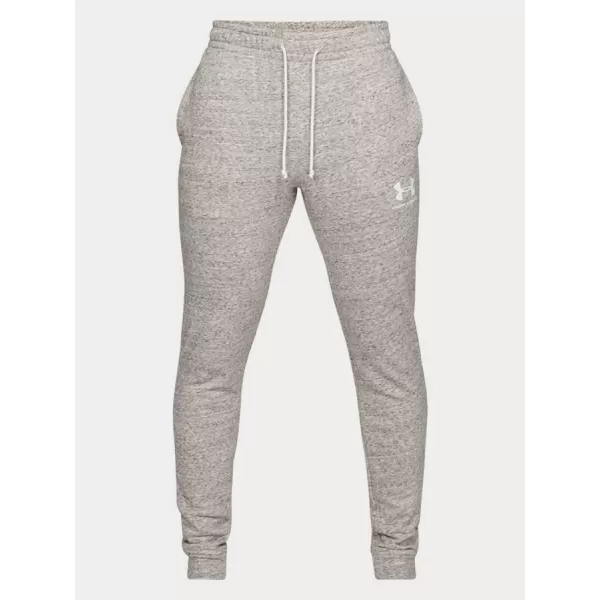  Pánské tepláky UNDER ARMOUR SPORTSTYLE TERRY JOGGER 1329289-112 BÍLÁ 