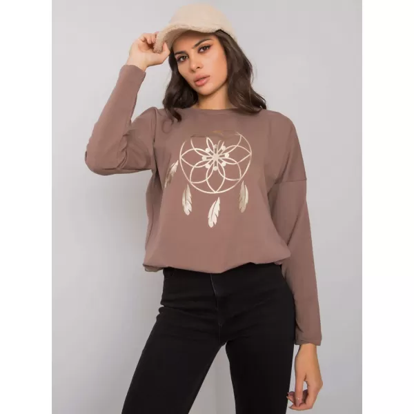  Dámská halenka RUE PARIS RV-BZ-7200.30P BROWN 